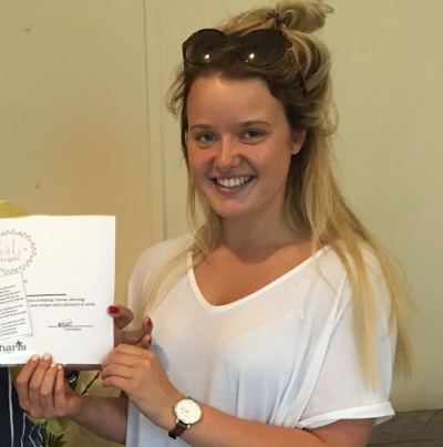 Ceri presenting certificate