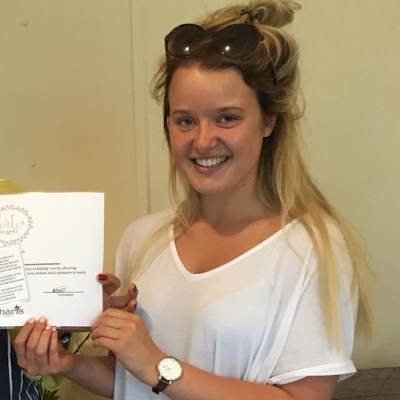 Ceri presenting certificate